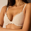 All Over Lace Support Bra Sand
