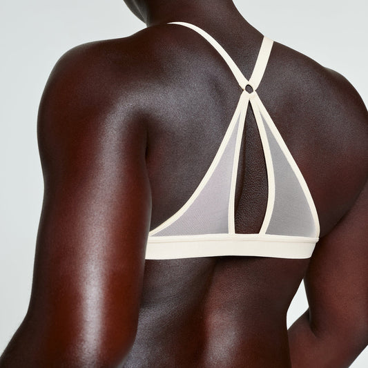 Demi Racerback T-Shirt Bra Ecru