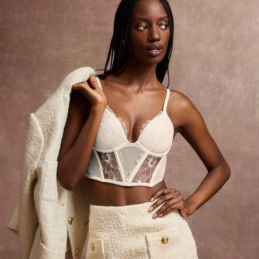 Embroidery Support Corset Ecru