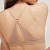 Demi Racerback T-Shirt Bra Beige