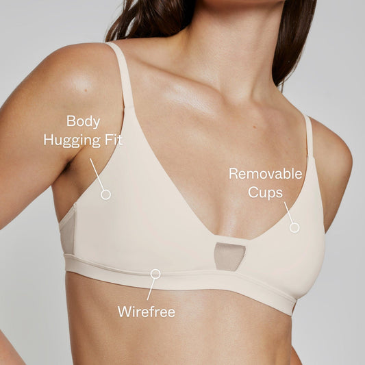 Limitless Without wires Scoop Bra Beige