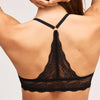 Lace Racerback Support Bra Black