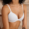 Supima® Cotton Support Bra White