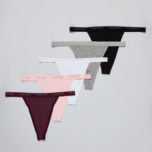 Supima® Cotton String Thong 5 Pack