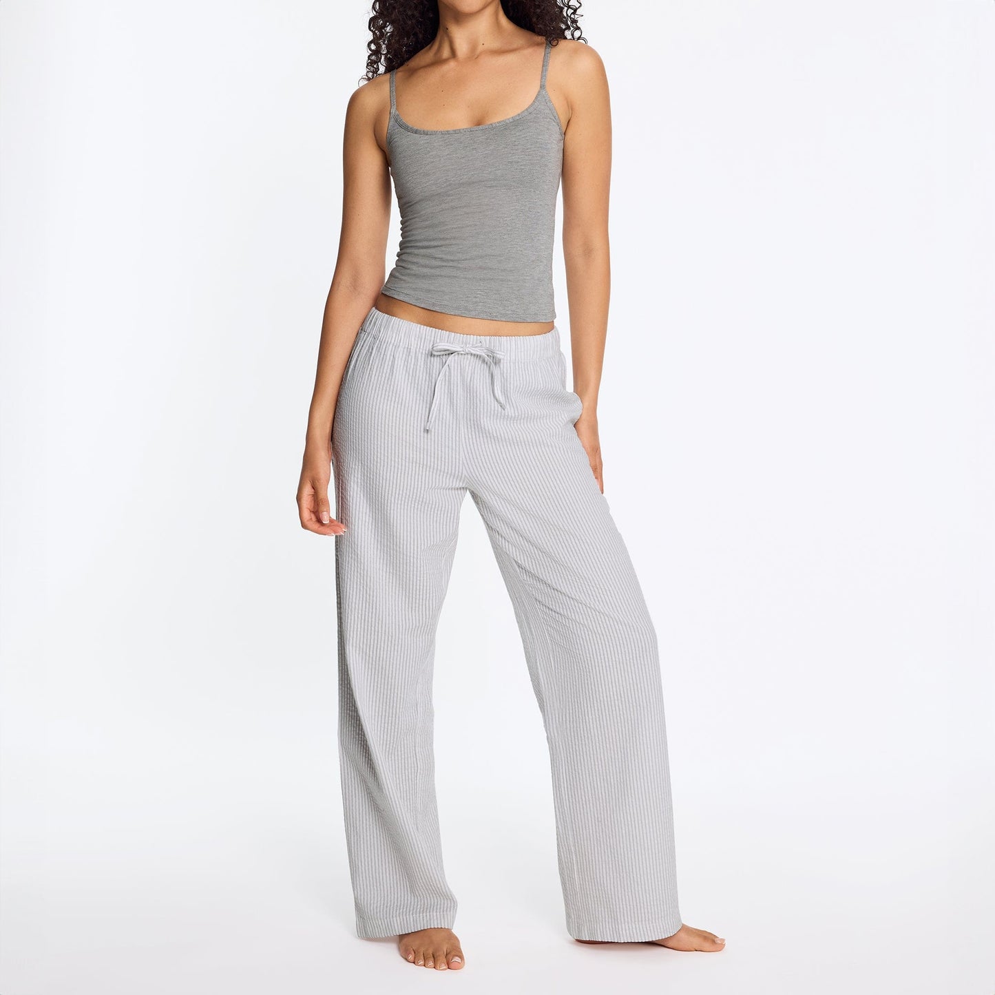 Cotton Lounge Pant Cloud Stripe