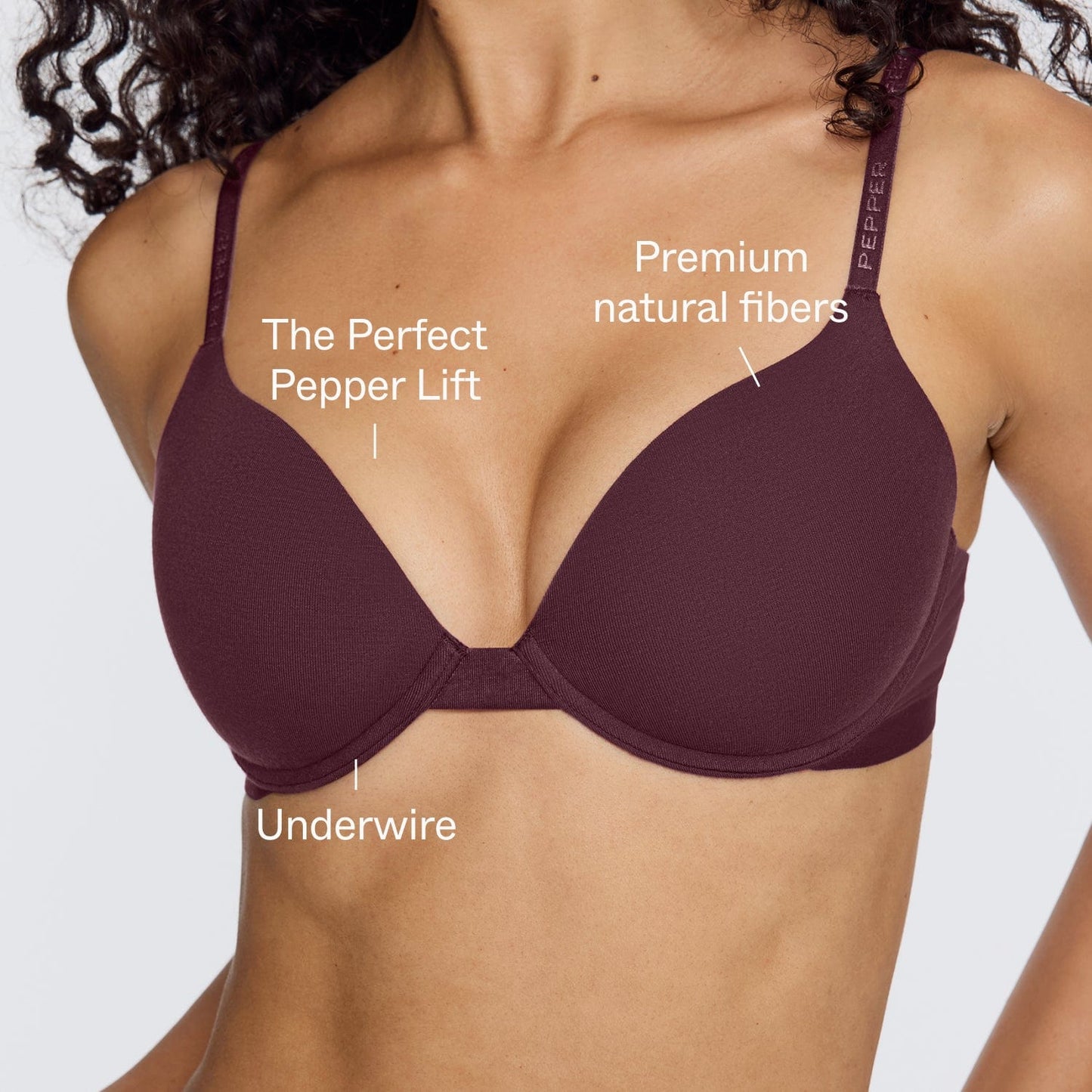 Supima® Cotton Support Bra Fig