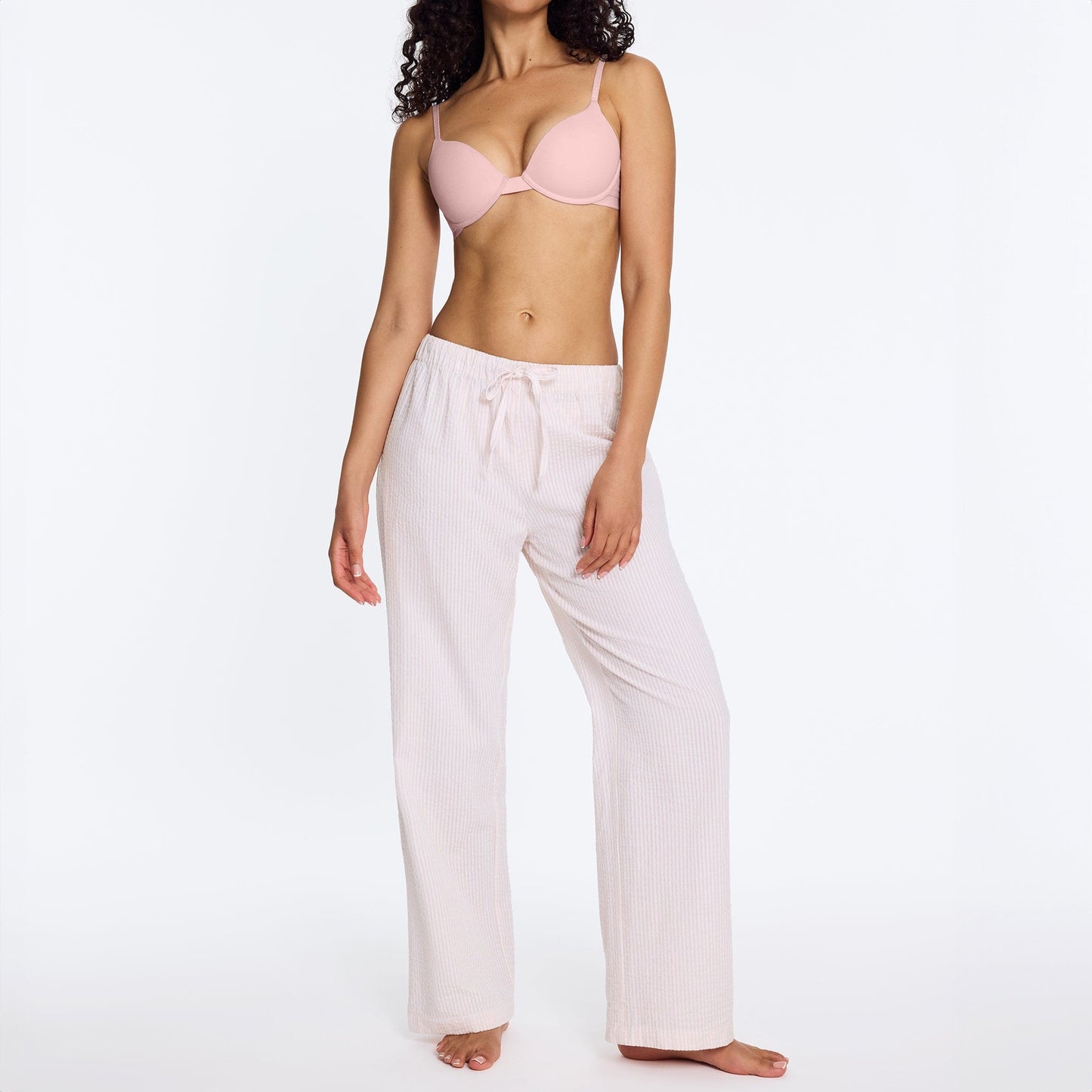 Cotton Lounge Pant Ballet Stripe