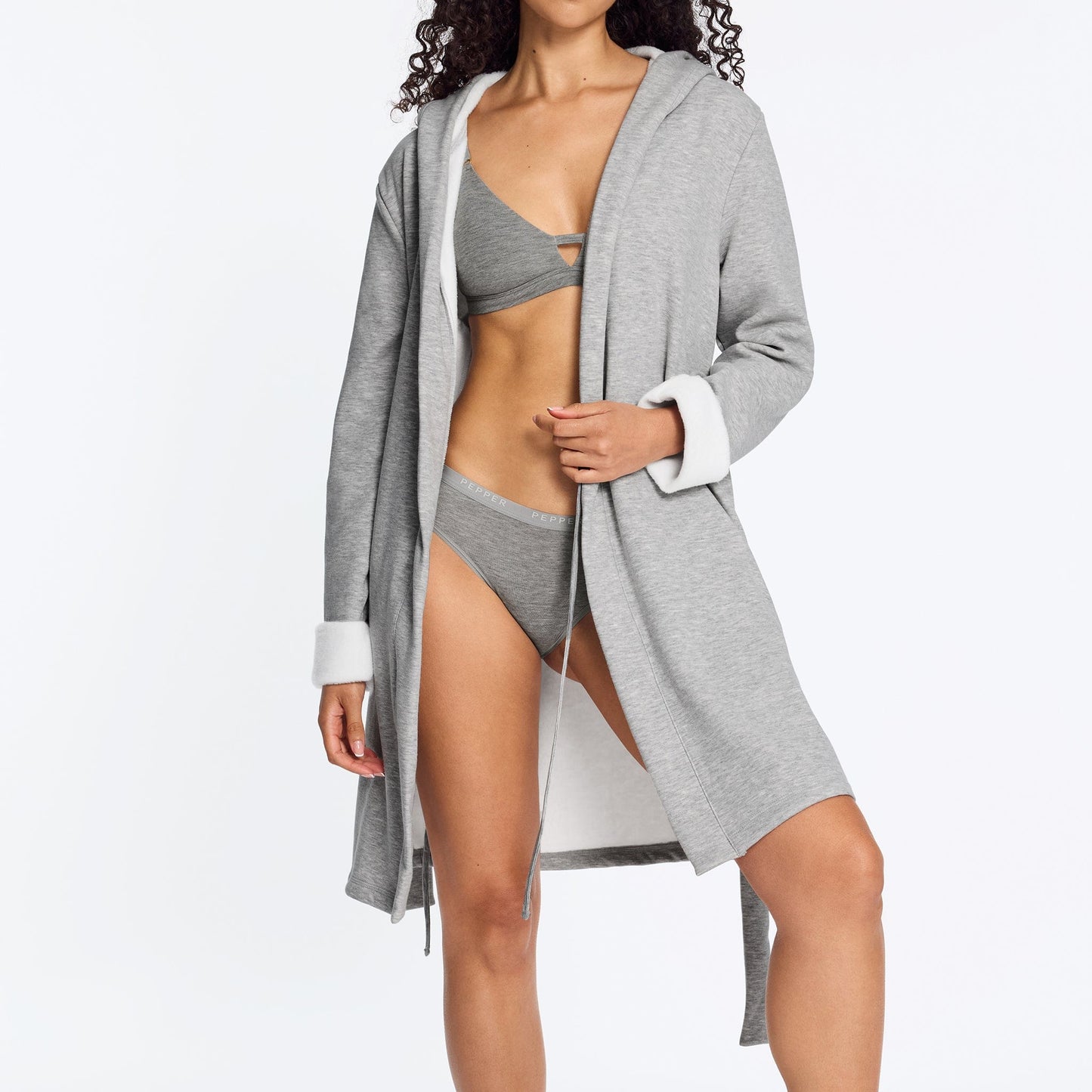 Lounge Robe Heather Grey