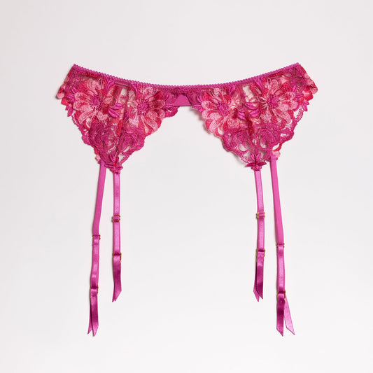 Embroidery Garter Belt Le Fleur