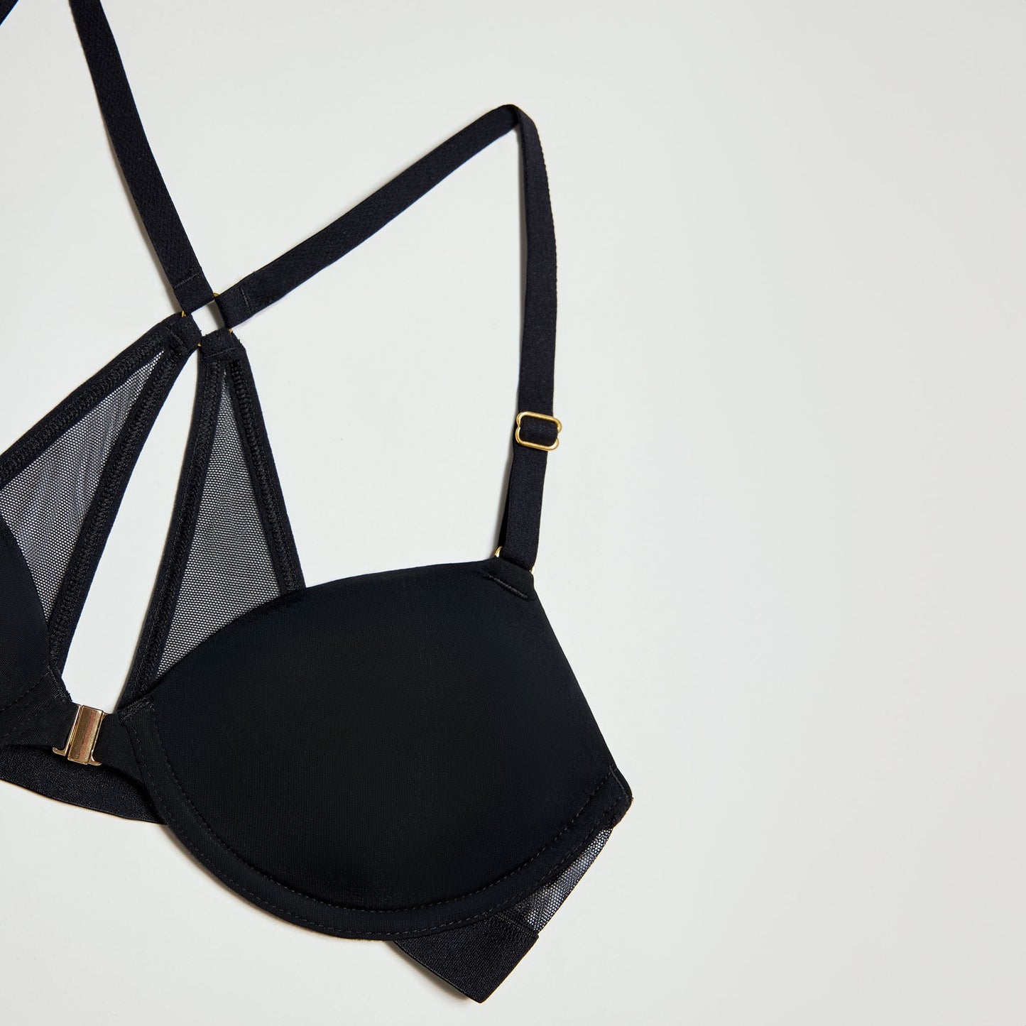 Demi Racerback T-Shirt Bra Black