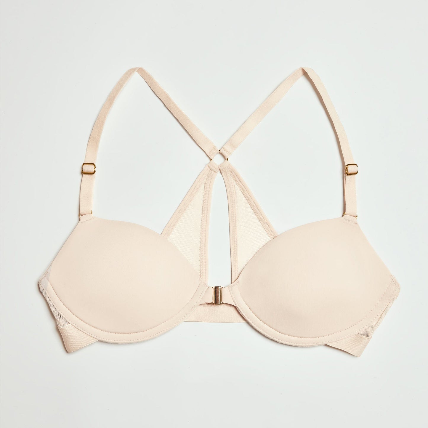 Demi Racerback T-Shirt Bra Sand