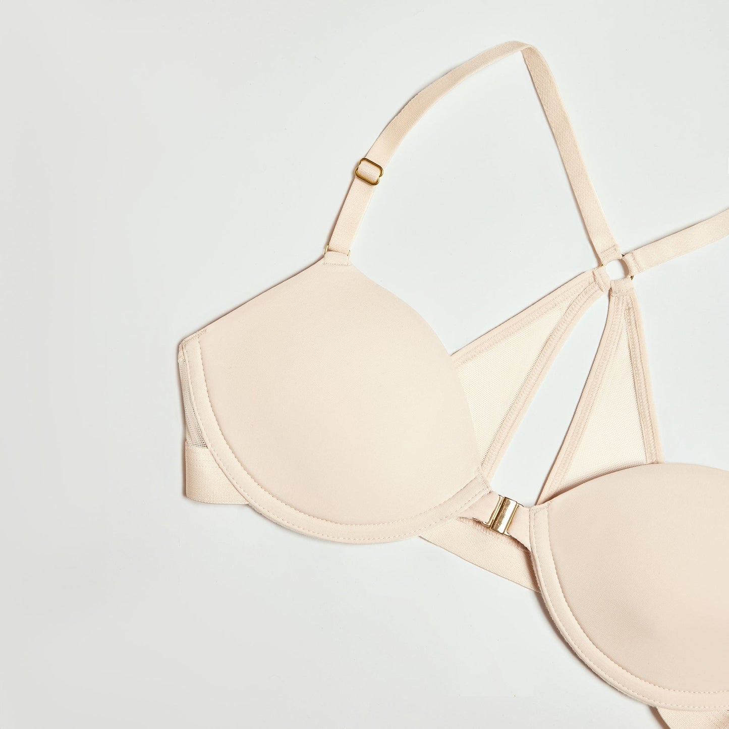 Demi Racerback T-Shirt Bra Sand