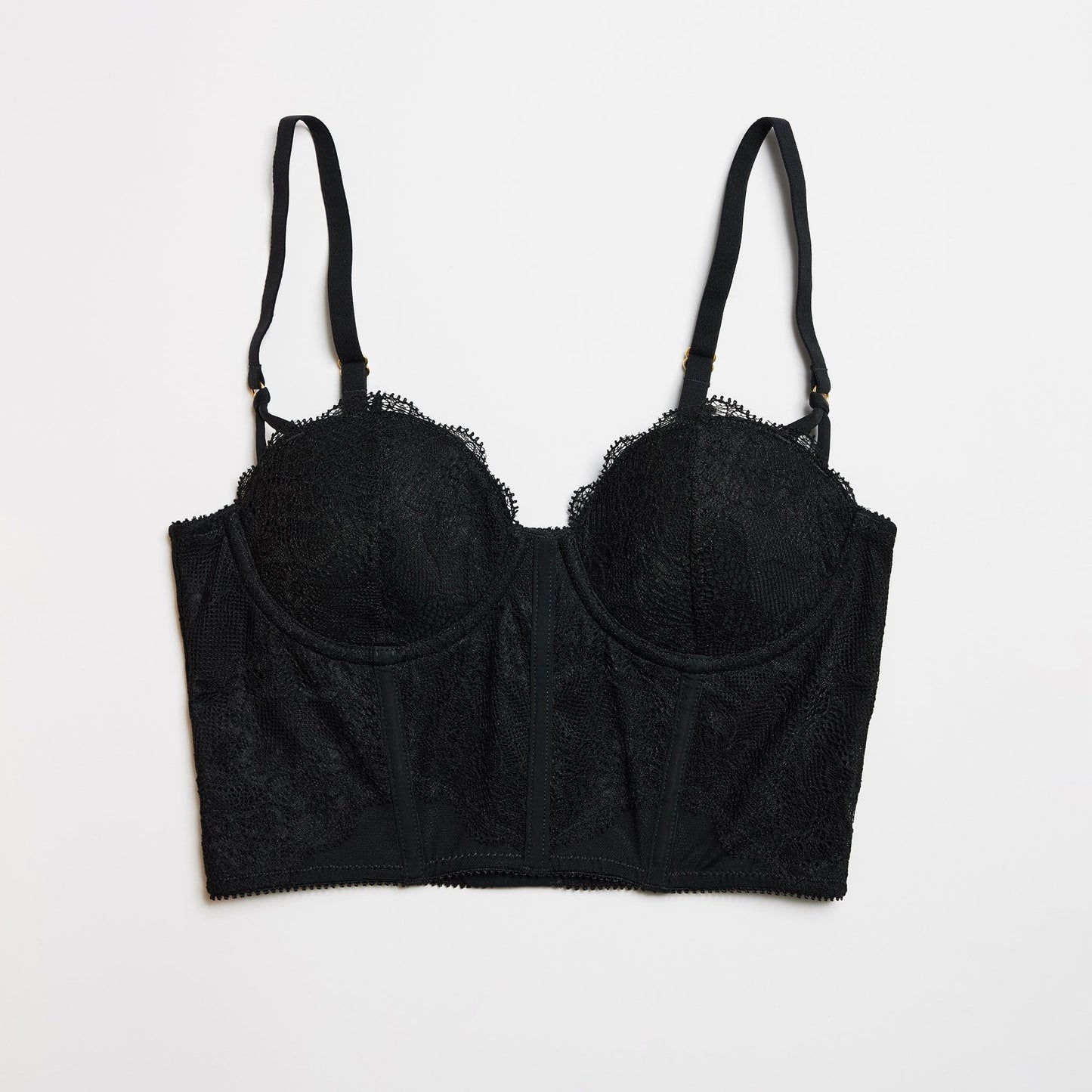 Lace Corset Top Black