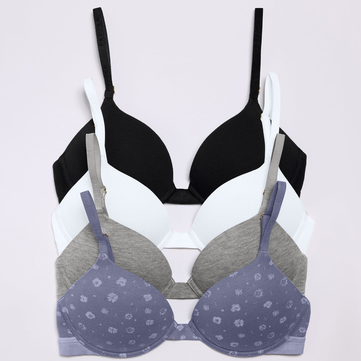Supima® Cotton Support Bra White