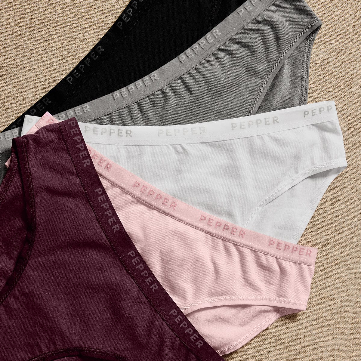 Supima® Cotton Bikini Heather Grey