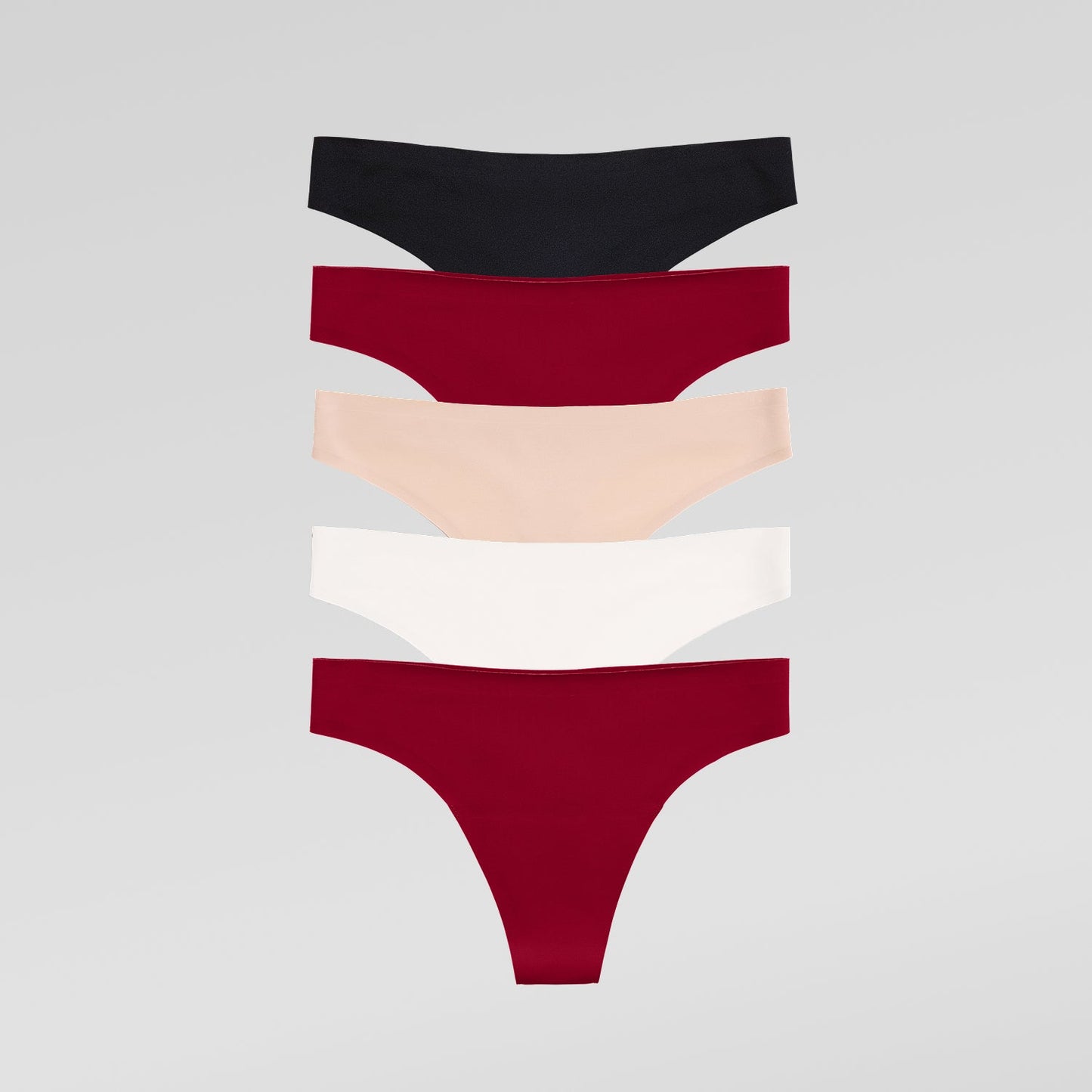 Simply Smooth No Show Thong 5 Pack