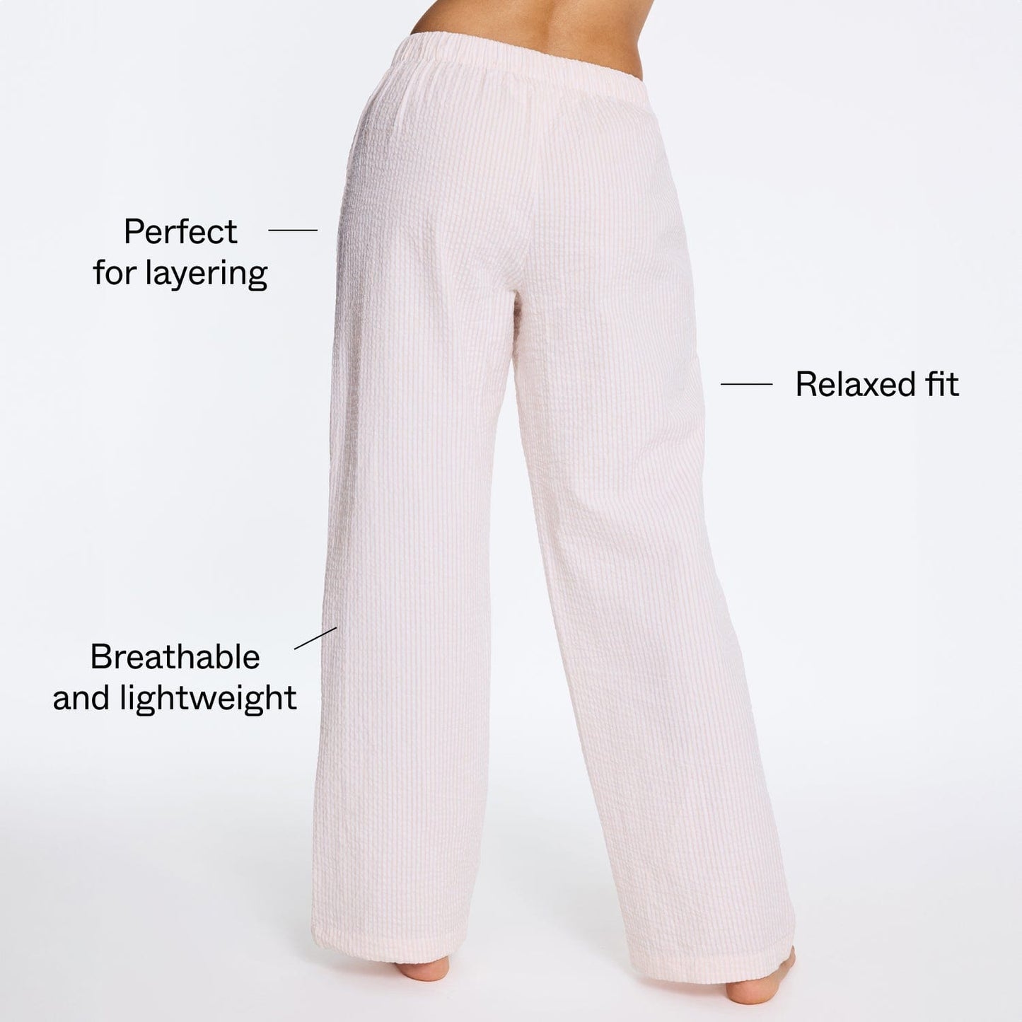 Cotton Lounge Pant Ballet Stripe