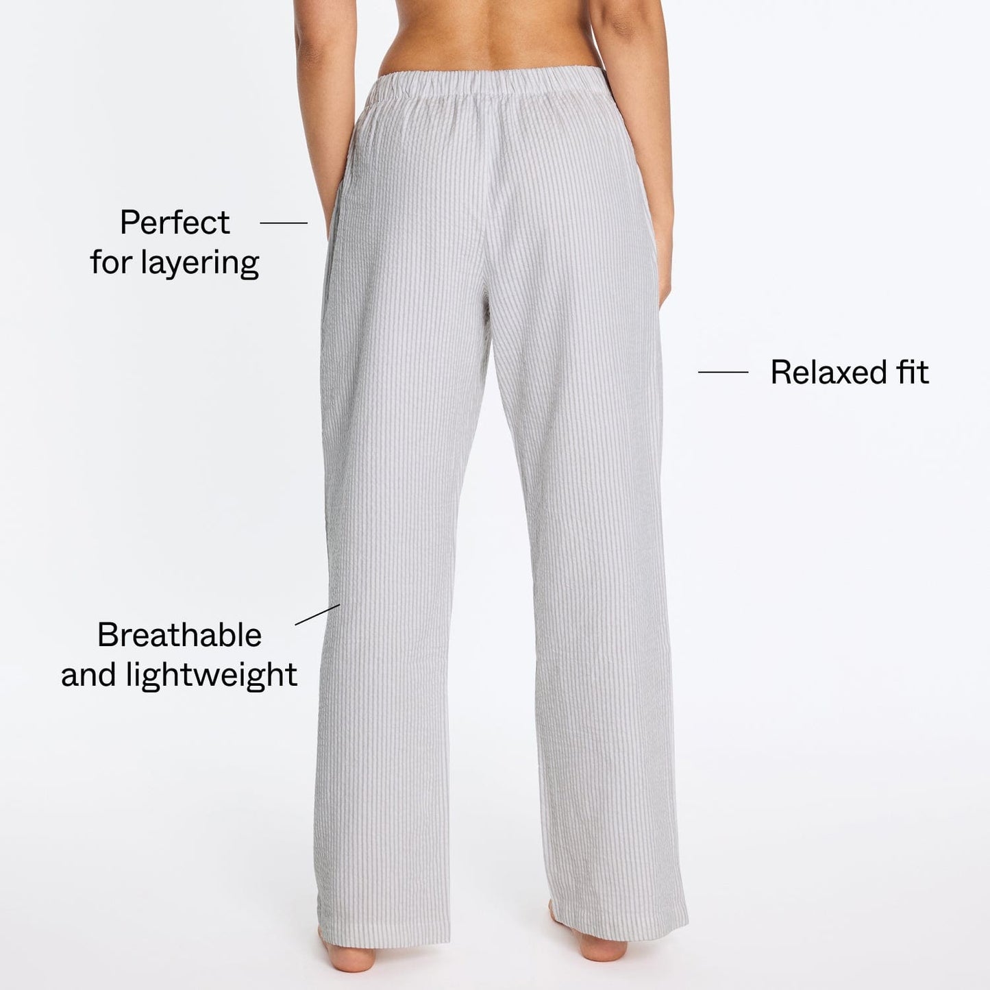 Cotton Lounge Pant Cloud Stripe