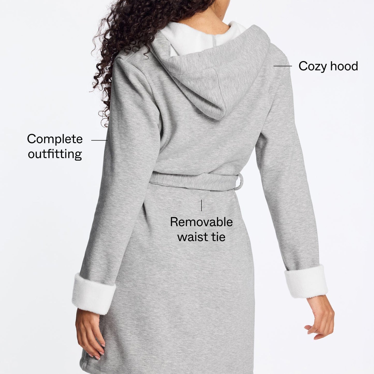 Lounge Robe Heather Grey