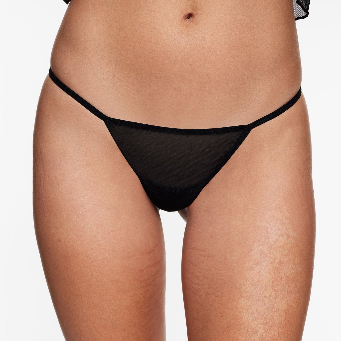 Lace Support Babydoll Set Black