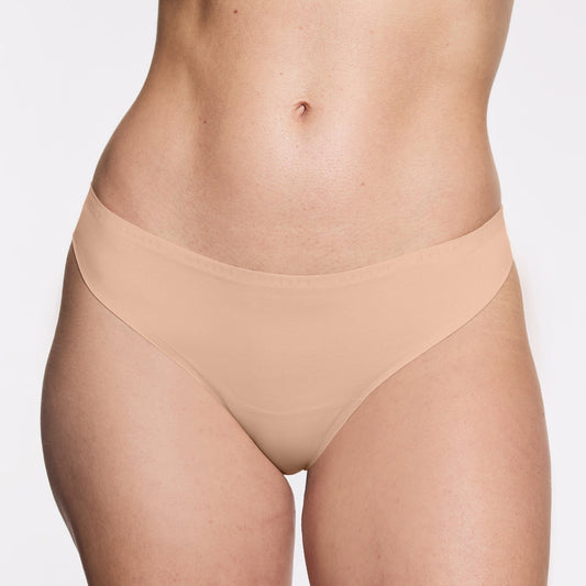 Simply Smooth No Show Thong Beige