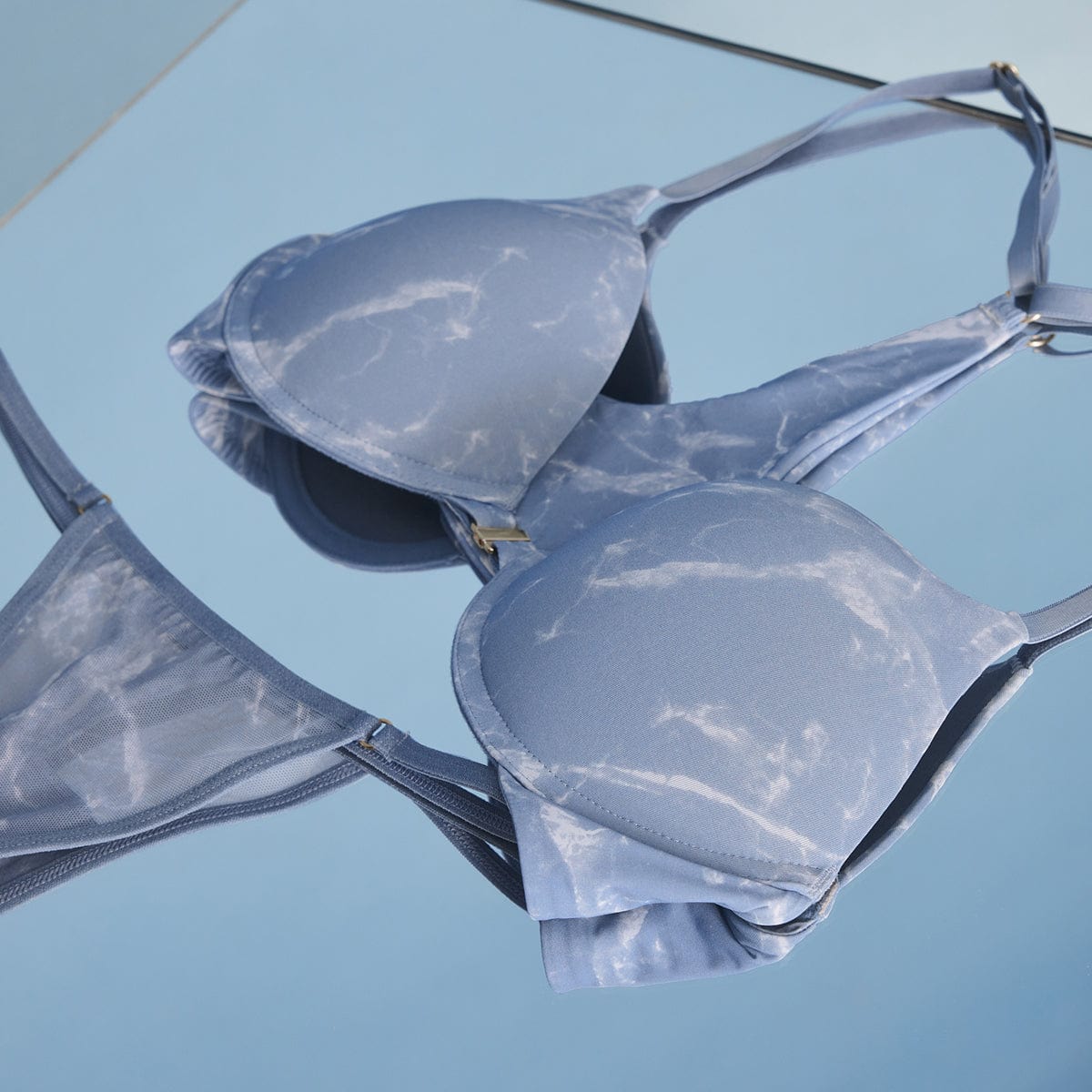 Racerback Support Bra Marbled Sky