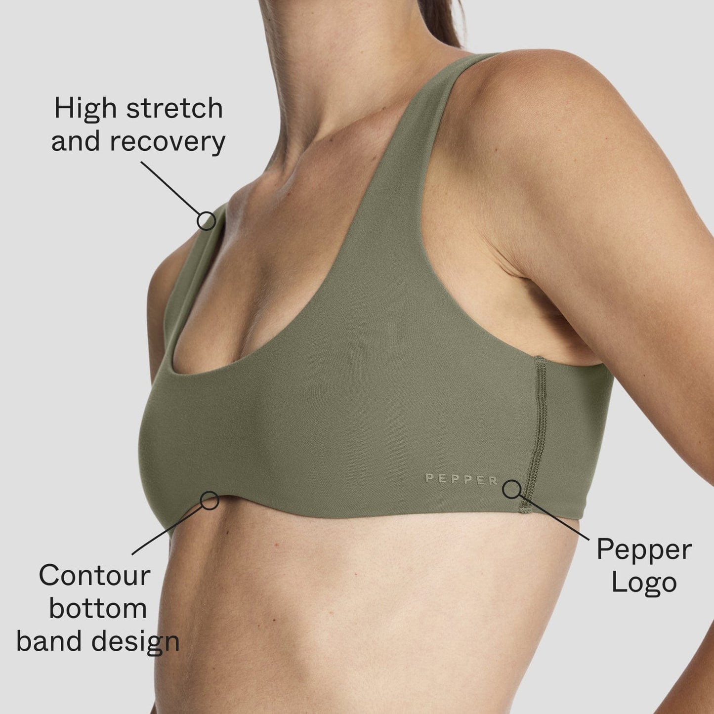 Sculpting Contour Bra Olive