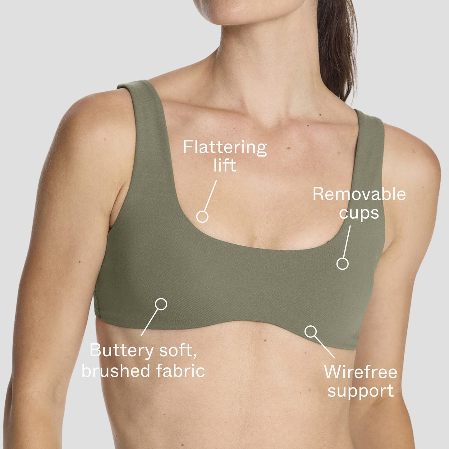 Sculpting Contour Bra Olive