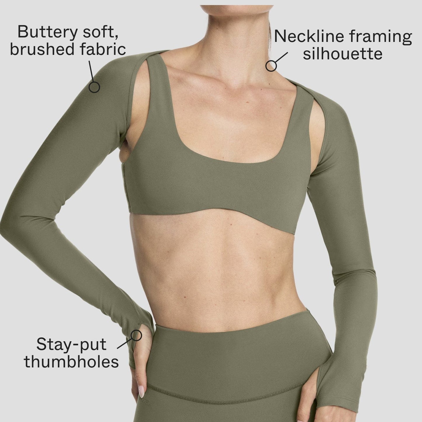 Sculpting Shrug Olive