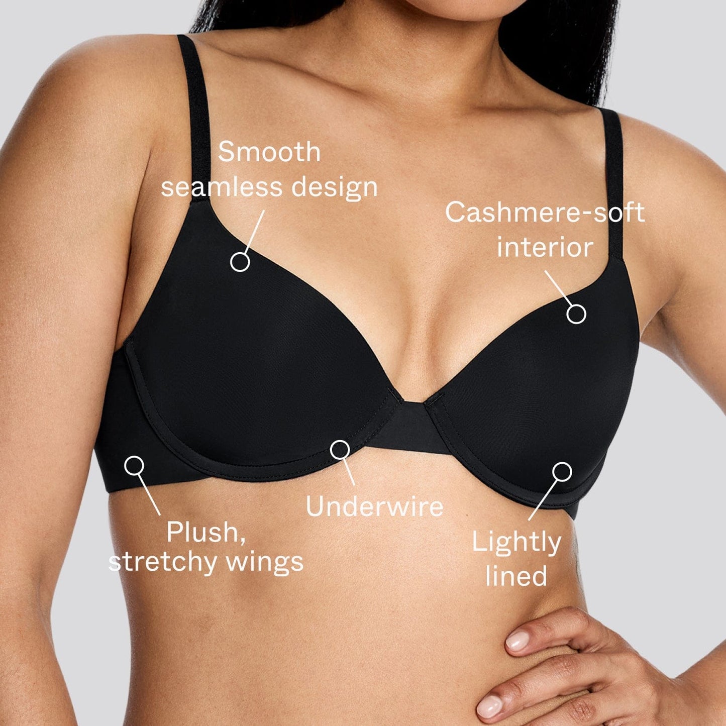 Simply Smooth T-Shirt Bra Black