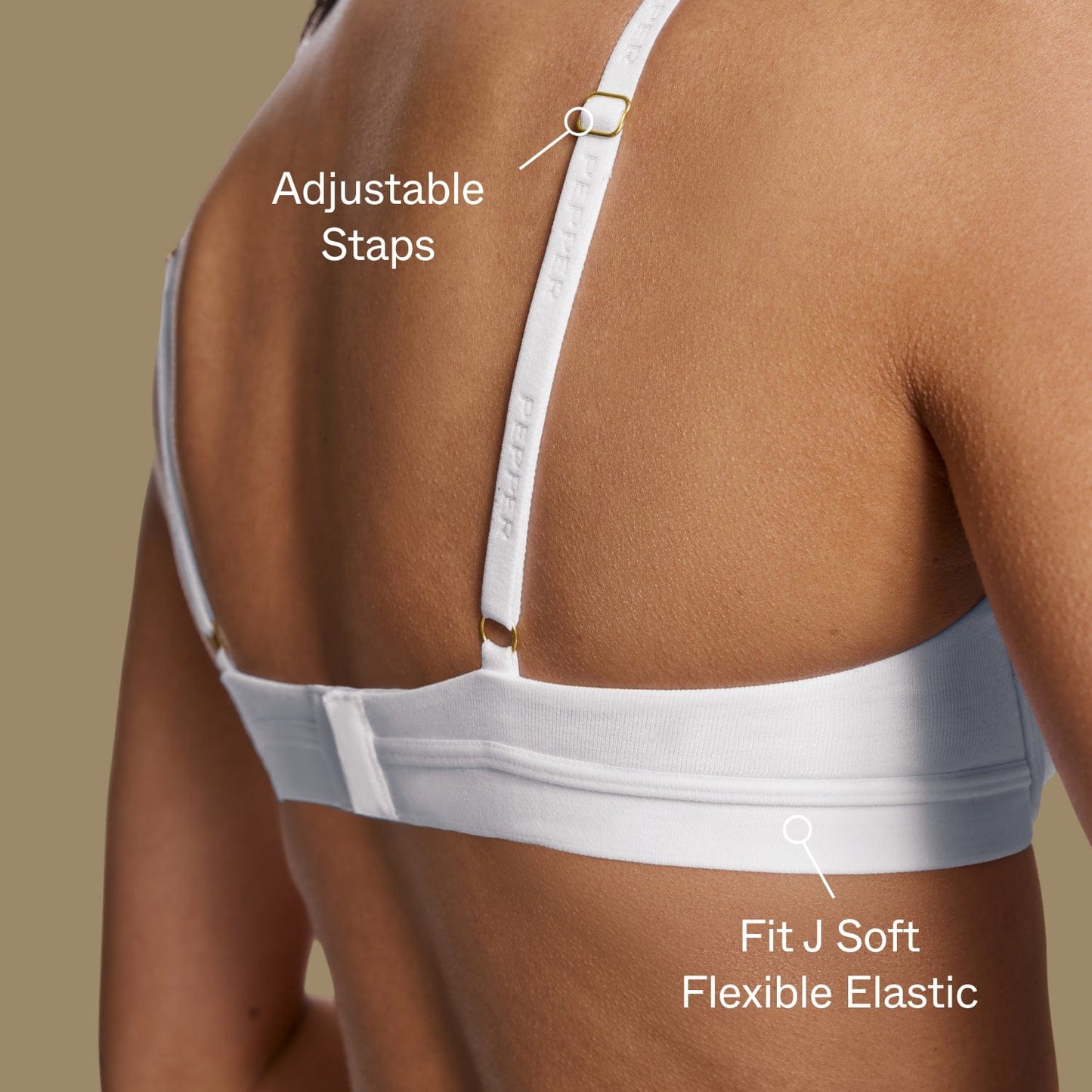 Supima® Cotton Support Bra Black