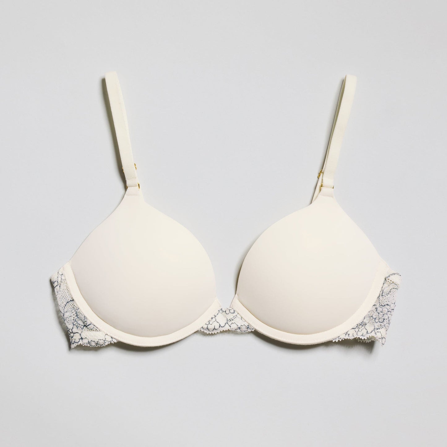 Smooth Lace Support Bra Ecru Two-Tone