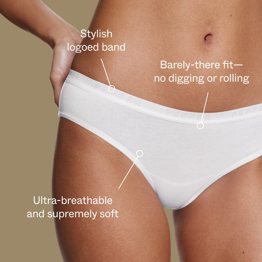 Supima® Cotton Bikini White