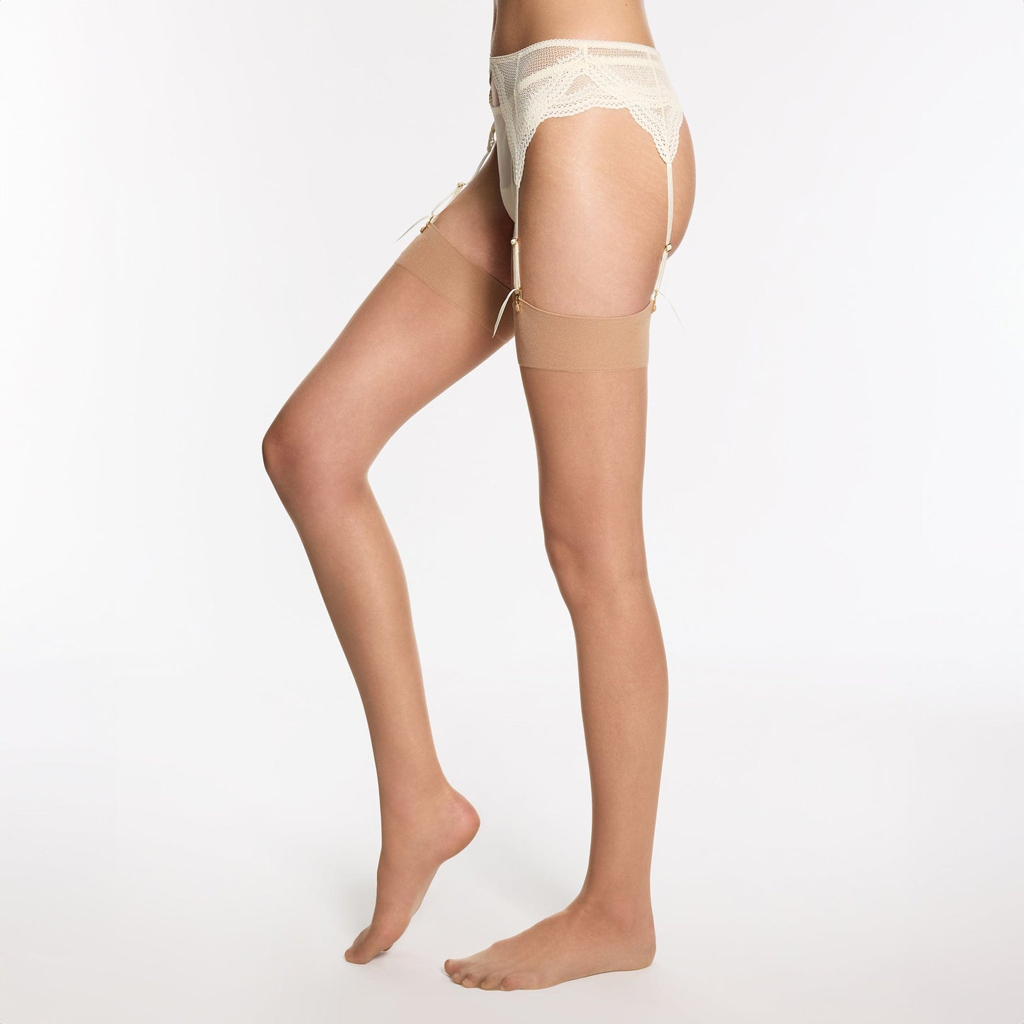 MeMoí Thigh High Stockings Nude