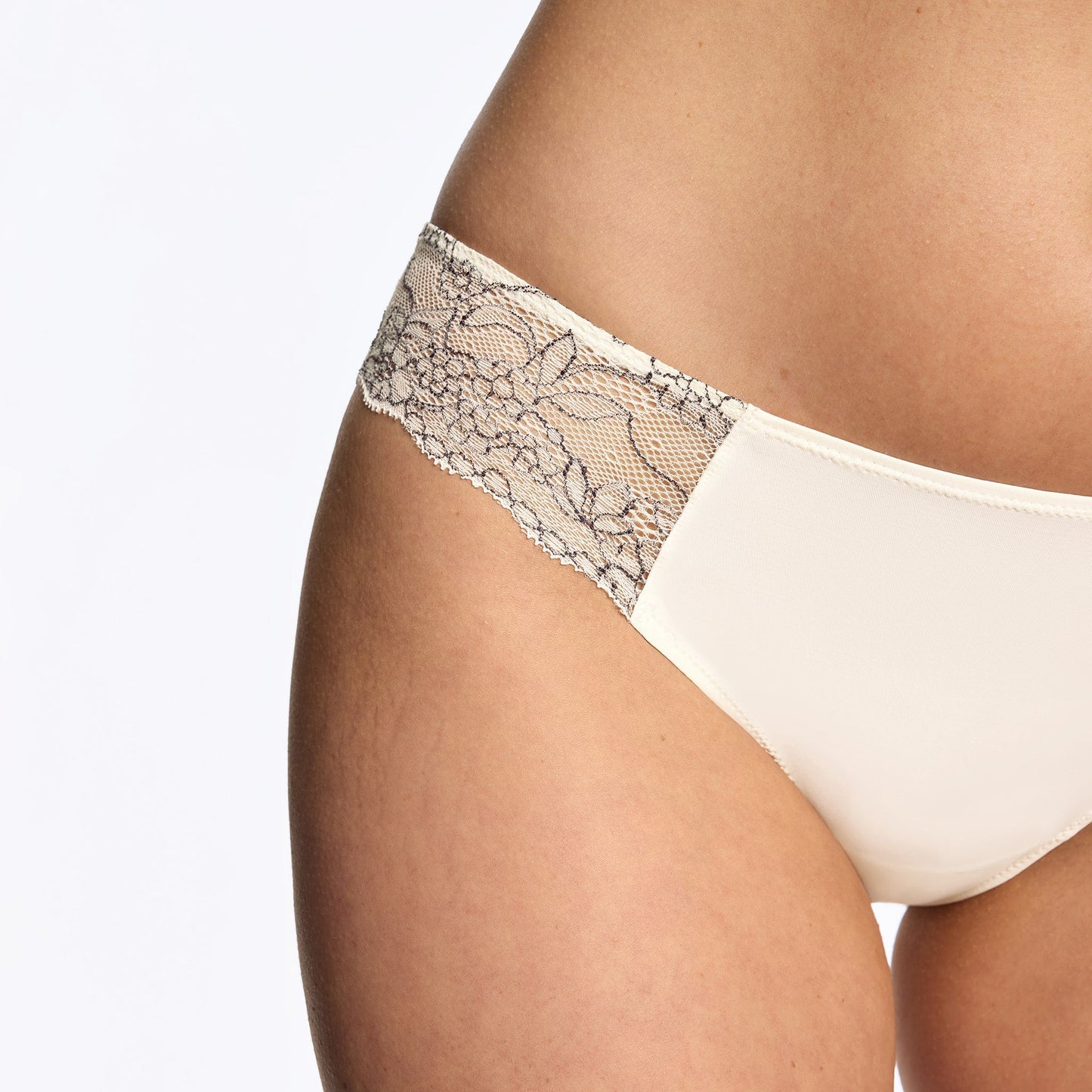 Smooth Lace Bikini Ecru Two-Tone