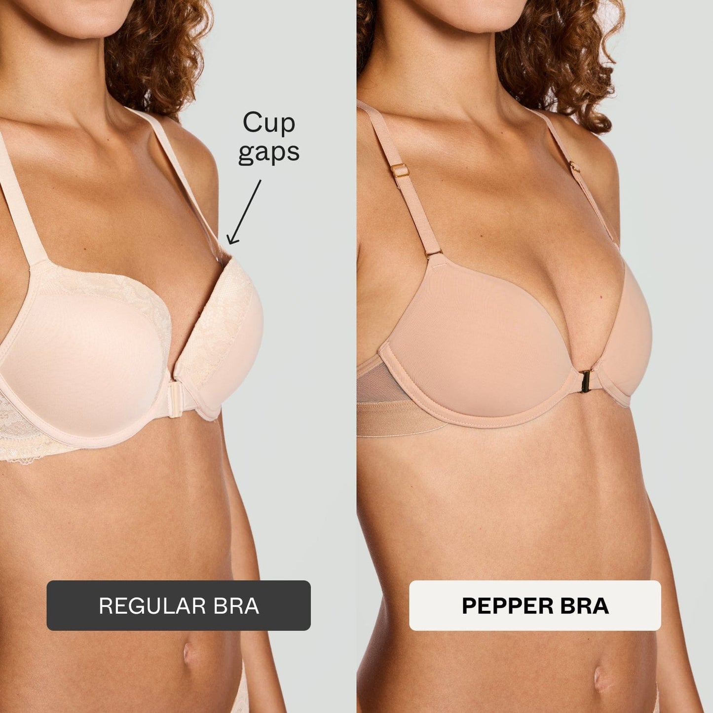 Demi Racerback T-Shirt Bra Ecru