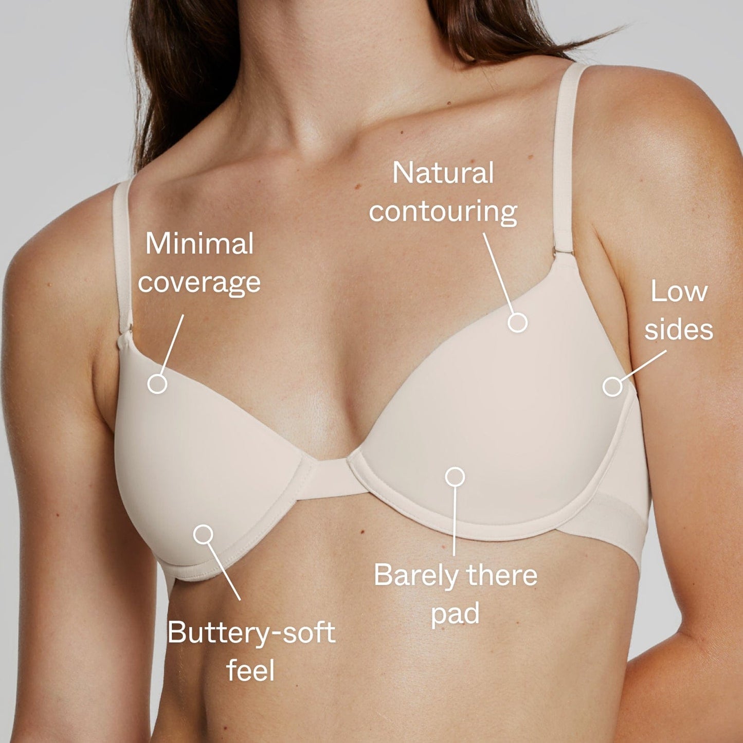 Demi T-Shirt Bra Beige