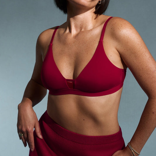 Limitless Without wires Scoop Bra Scarlet