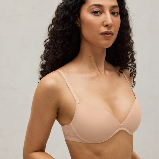 Zero-G Without wires Support Bra Beige